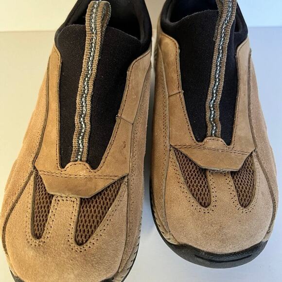 JUSTIN ankle boots, leather & suede slip on women’s size 5 1/2 - Picture 2 of 10